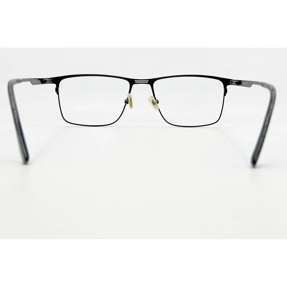 Bulova Cusick Eyeglasses Men Black Rectangular Full Rim Frames 56-18-150